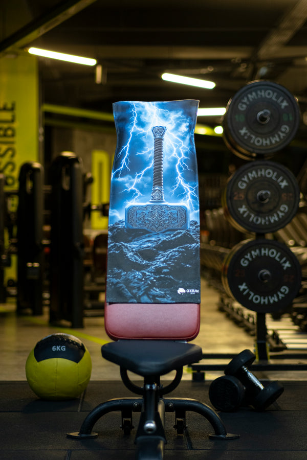 Pamuklu Yeni Nesil Fitness Spor Havlusu - Dijital Baskılı - Hızlı Kuruyan Mikrofiber | MJÖLNİR