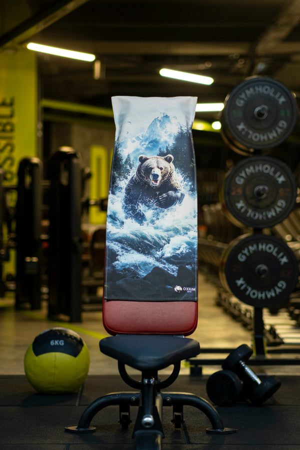 Pamuklu Yeni Nesil Fitness Spor Havlusu - Dijital Baskılı - Hızlı Kuruyan Mikrofiber | BEAR
