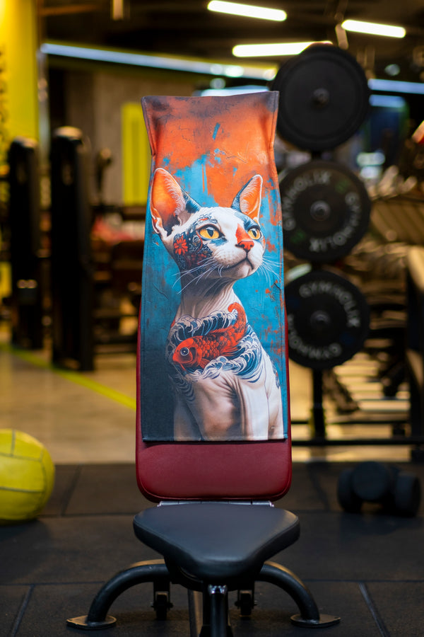 Pamuklu Yeni Nesil Fitness Spor Havlusu - Dijital Baskılı - Hızlı Kuruyan Mikrofiber | CAT