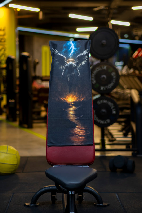 Pamuklu Yeni Nesil Fitness Spor Havlusu - Dijital Baskılı - Hızlı Kuruyan Mikrofiber | DARK ANGEL